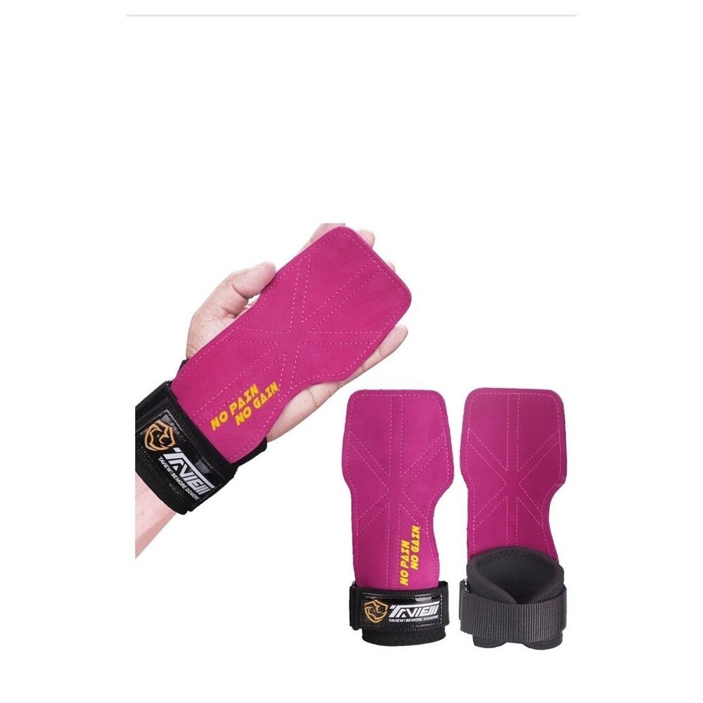 Wrist Straps Weightlifting  Maximum Grip Support - Lifting Deadlift Strap Pink